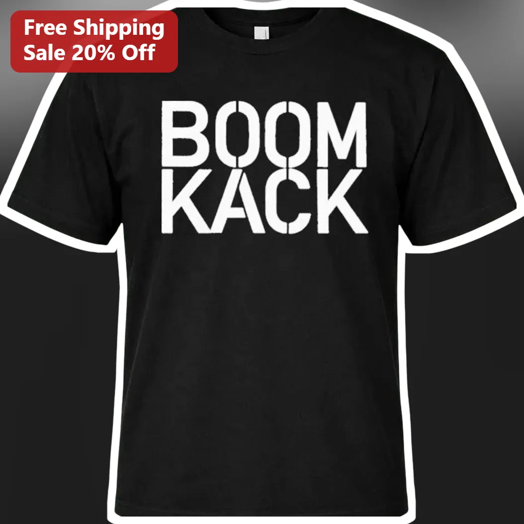 BOOM KACK Tee Anchorman Ron Burgundy Quote Graphic Shirt for Men Women