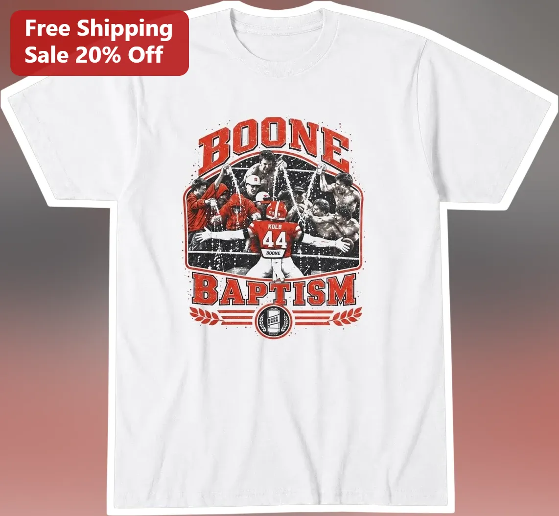 Boone Baptism OSU Cowboy Football Celebration Graphic Tee Vintage Sports Gift