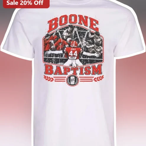 Boone Baptism Tee Vintage Christian Football Player Gift