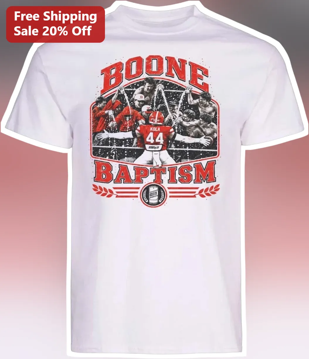Boone Baptism Tee Vintage Christian Football Player Gift