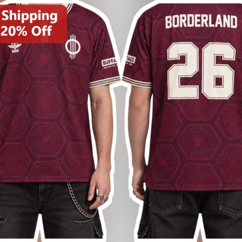 Borderland Buffalo Pro Soccer Polo Shirt Limited Edition Festival Merch