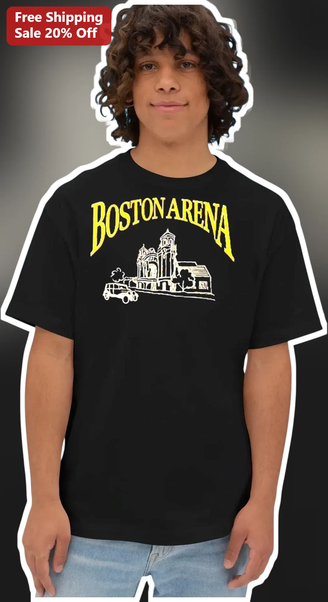 Boston Arena Vintage Graphic Tee Retro TD Garden Boston MA Souvenir Shirt for Men Women