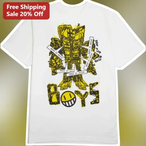 Boys DDF For Boys Graphic Tee Streetwear Robot Mecha Design
