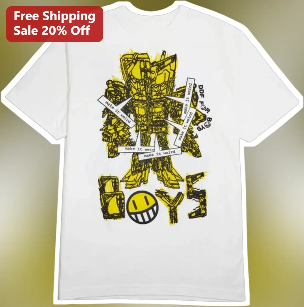 Boys DDF For Boys Graphic Tee Streetwear Robot Mecha Design