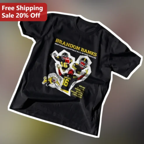 Brandon Banks 2026 Canadian Football Hall of Fame Inductee CFL Tee