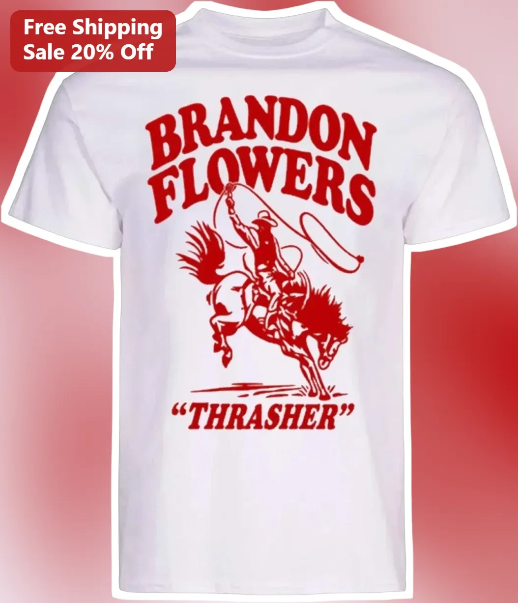 Brandon Flowers Thrasher Vintage Western Cowboy Graphic Tee