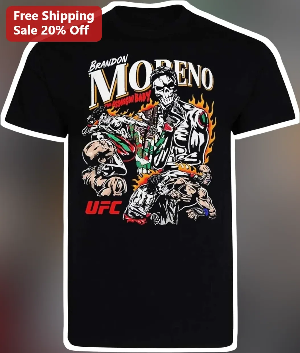 Brandon Moreno The Assassin Baby UFC Tee MMA Fighter Gift