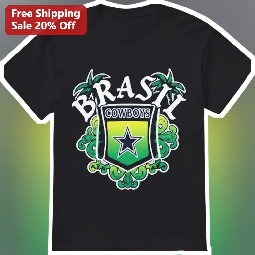 Brasil Cowboys Tee Brazilian Cowboy Western Graphic Shirt for Men