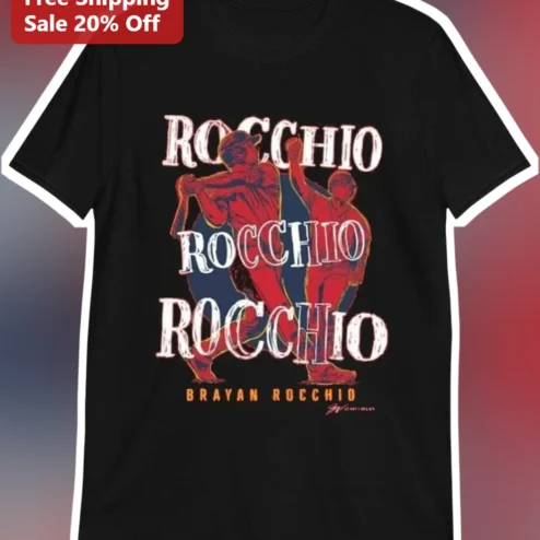 Brayan Rocchio Cleveland Guardians Vintage Baseball Player Graphic Tee