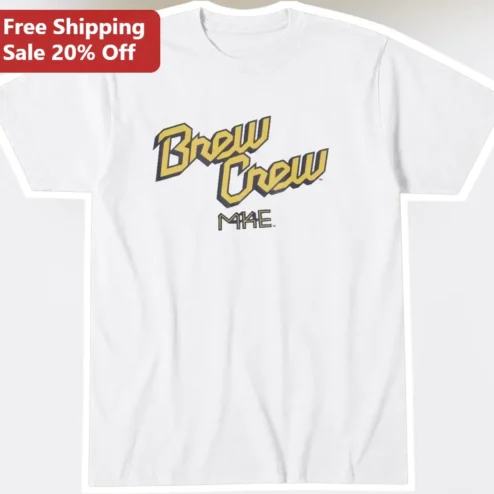 Brew Crew Tee Personalized Groomsmen Bachelor Party Shirt Custom Name Retro Vintage Style Gift for Men