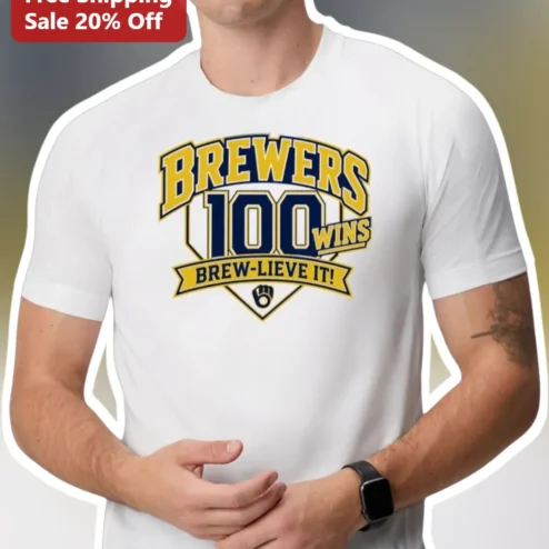 Brewers Wins Brew-Lieve It! Tee Milwaukee Baseball Fan Shirt
