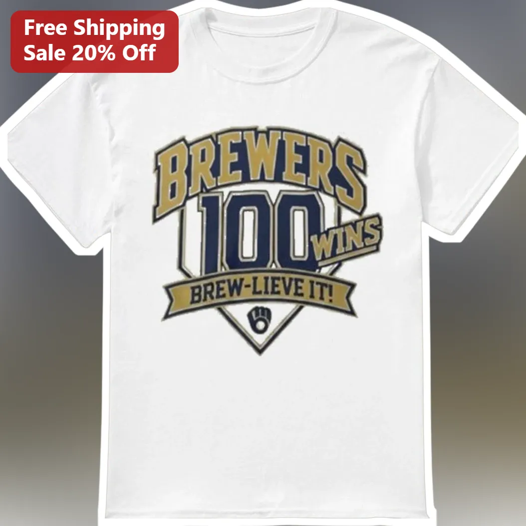 Brewers Wins Brew-Lieve It Vintage Baseball Tee Milwaukee Brewers Fan Gift