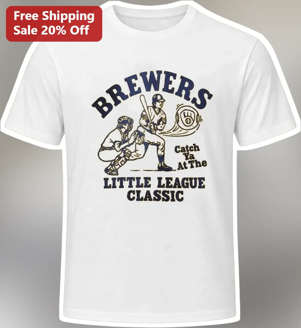 Brewers Little League Classic Catch Ya At The Tee Vintage Baseball Graphic Tee