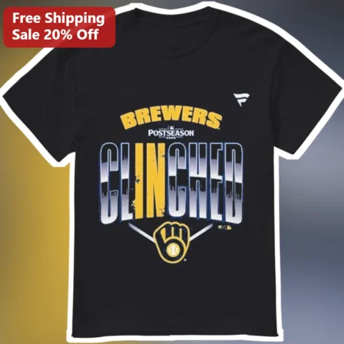 Brewers Postseason Clinched Tee Milwaukee Baseball Playoff Fan Shirt