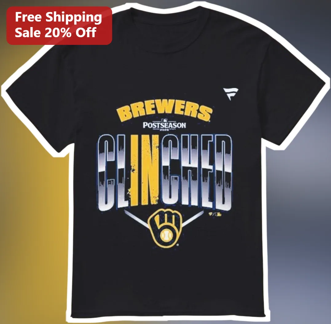 Brewers Postseason Clinched Tee Milwaukee Baseball Playoff Fan Shirt