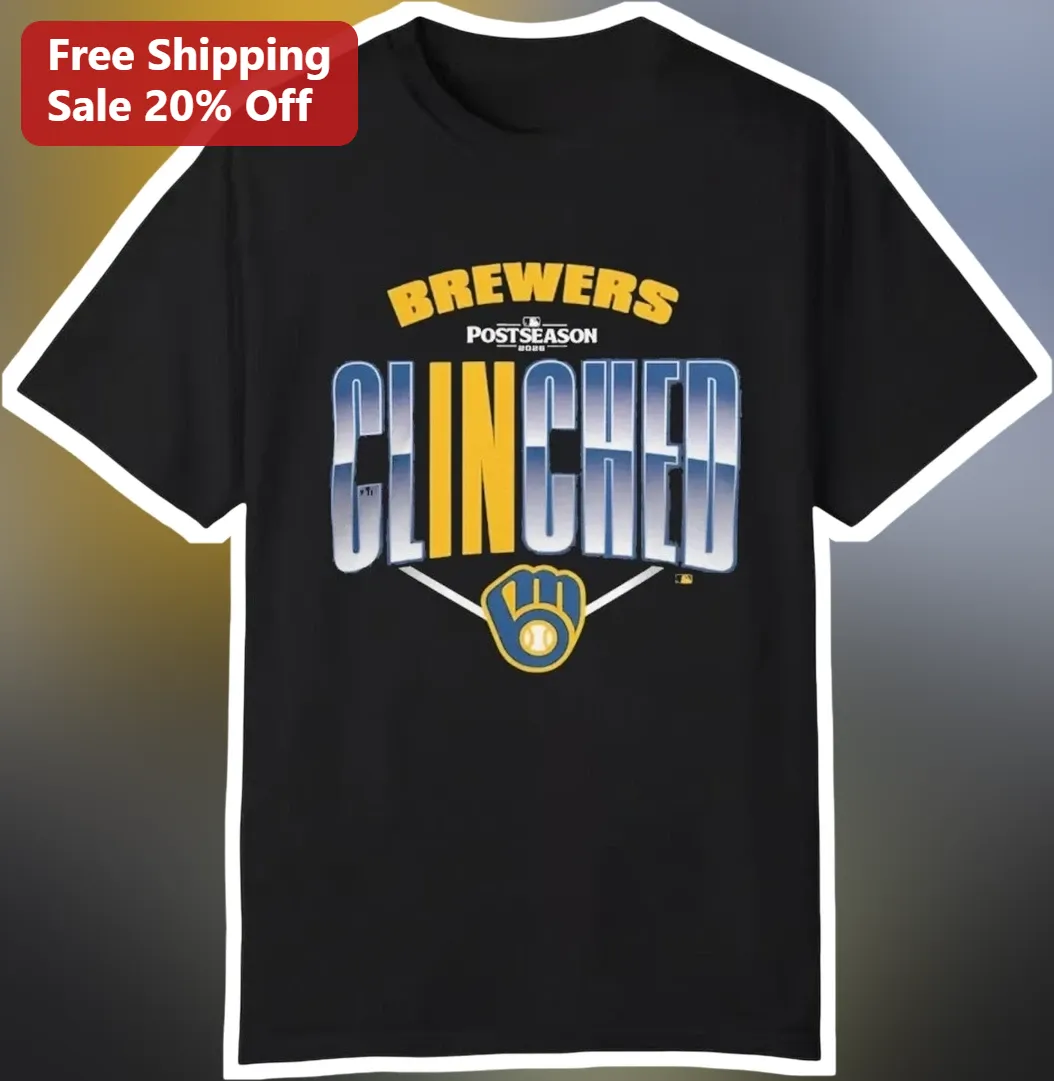 Brewers Postseason Clinched Tee Milwaukee Brewers Playoff Celebration Shirt