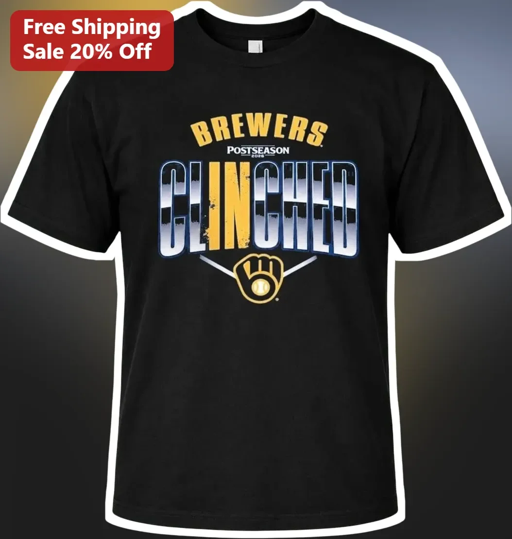 Brewers Postseason Clinched Tee Milwaukee Brewers Playoff Shirt First NL Team To Clinch Baseball Fan Gift