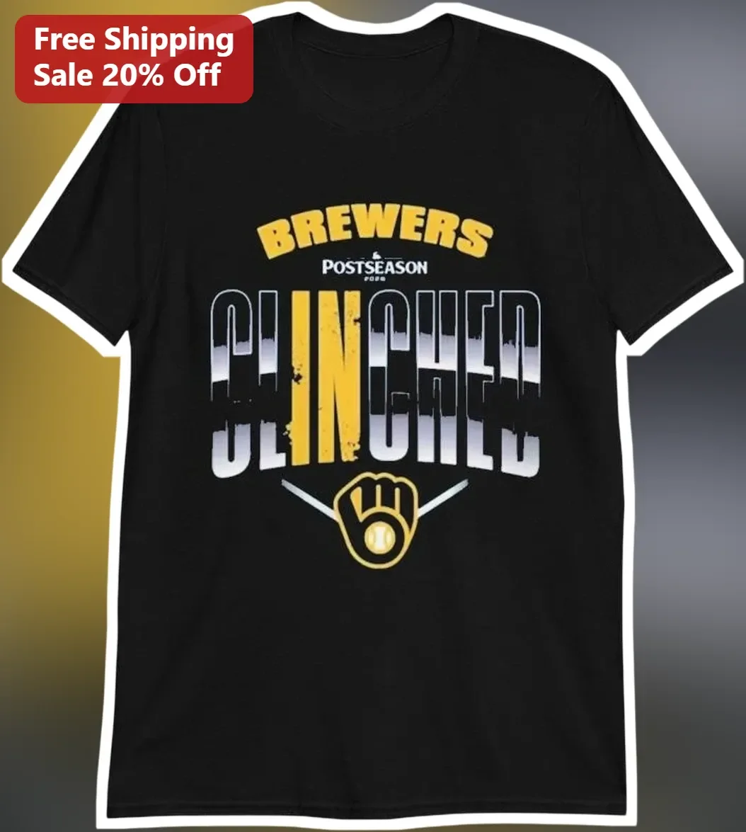Brewers Postseason Clinched Tee Vintage Distressed Baseball Fan Shirt
