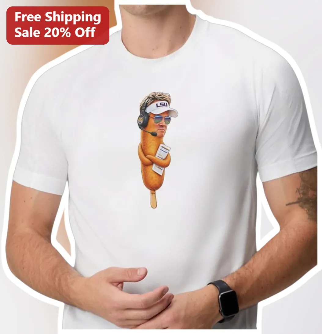 Brian Kelly Tee LSU Tigers Football Coach Funny Corn Dog Costume Shirt