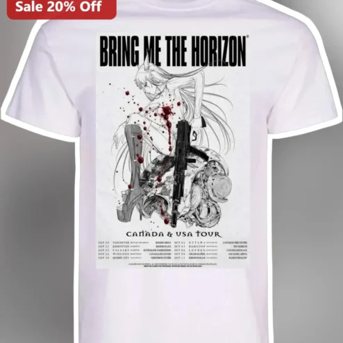 Bring Me The Horizon Canada USA Tour Anime Graphic Tee