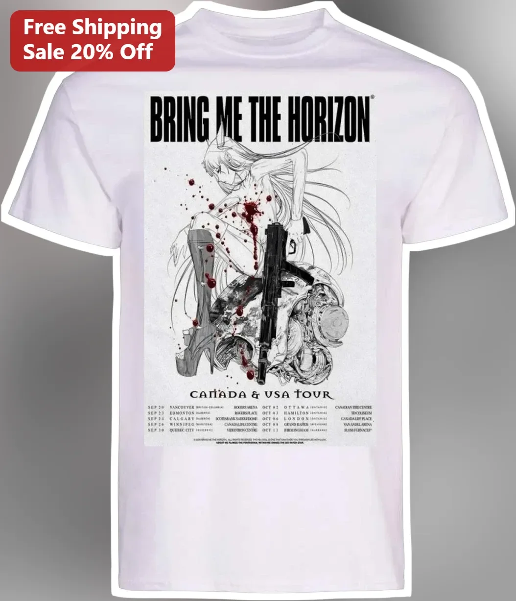 Bring Me The Horizon Canada USA Tour Anime Graphic Tee