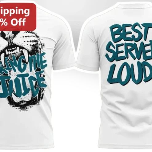 Bring The Juice Best Served Loud Tiger Graphic Tee For Athletes And Gym Goers