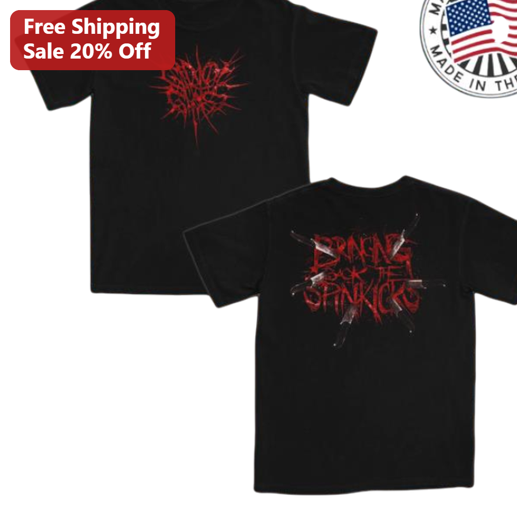 Bringing Back The Spinkicks Tee Hardcore Deathcore Metal Band Graphic T-Shirt