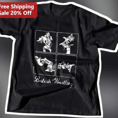 British Wrestling Vintage Graphic Tee for Men Women UK Pro Wrestling Fan Gift