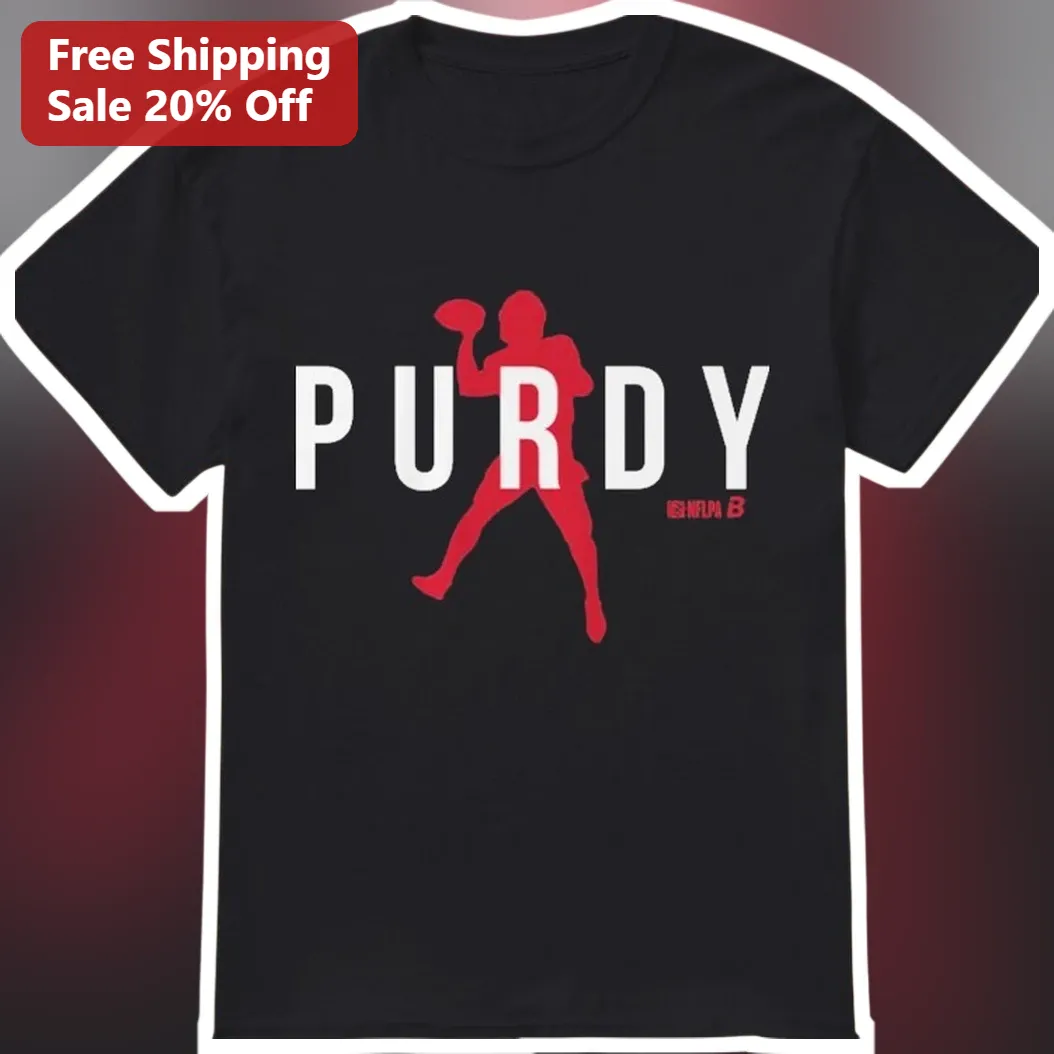 Brock Purdy Tee San Francisco 49ers QB Silhouette Fan Apparel Gift