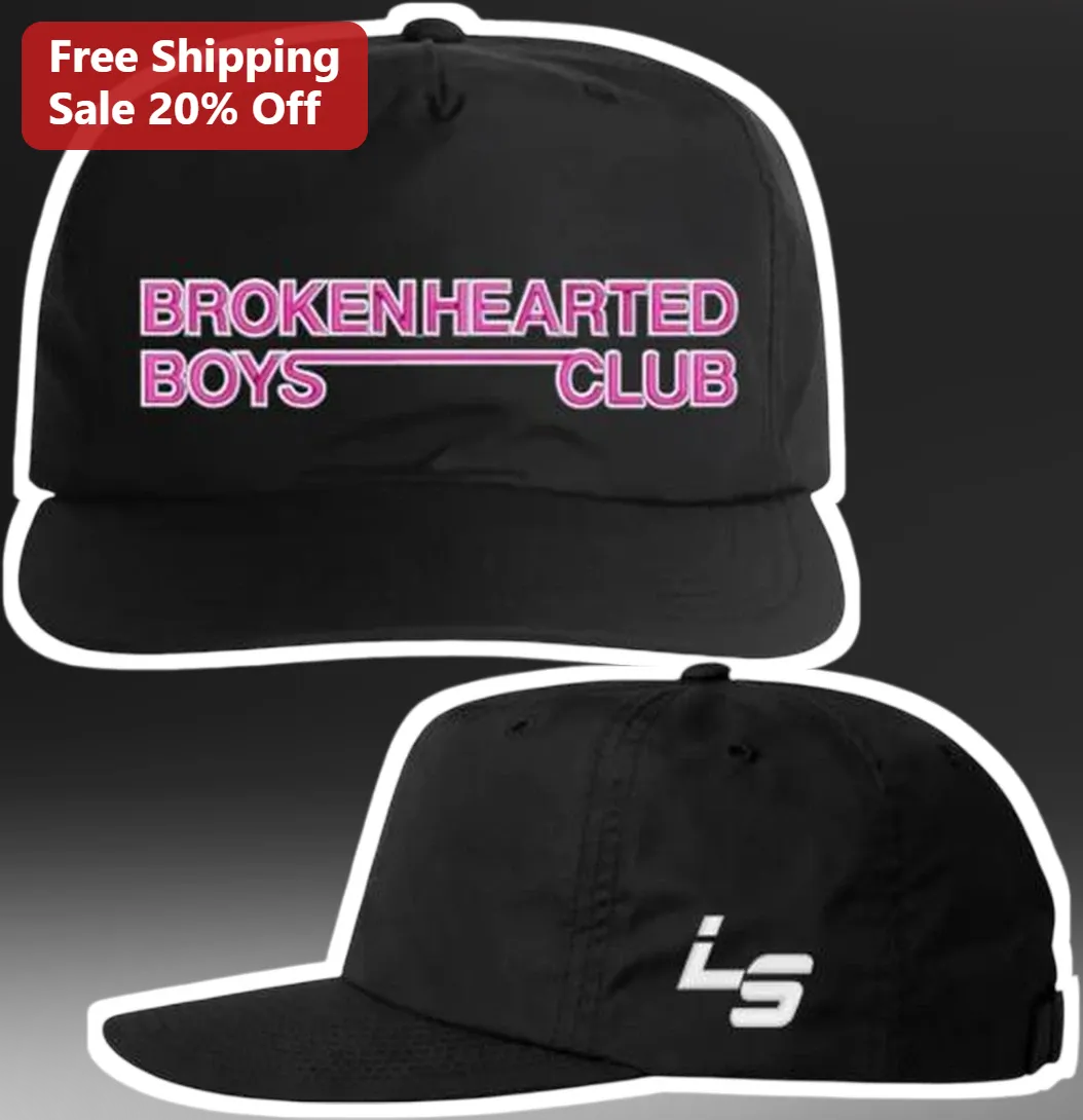 Broken Hearted Boys Club Hat Louis Tomlinson Fan Merch Black Five Panel Cap