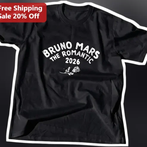 Bruno Mars The Romantic 2026 Tee