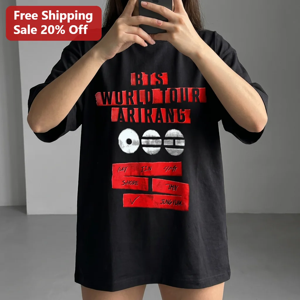 BTS World Tour Arirang 2026 Tee Custom Name Personalized Gift for BTS ARMY K-Pop Concert Fans