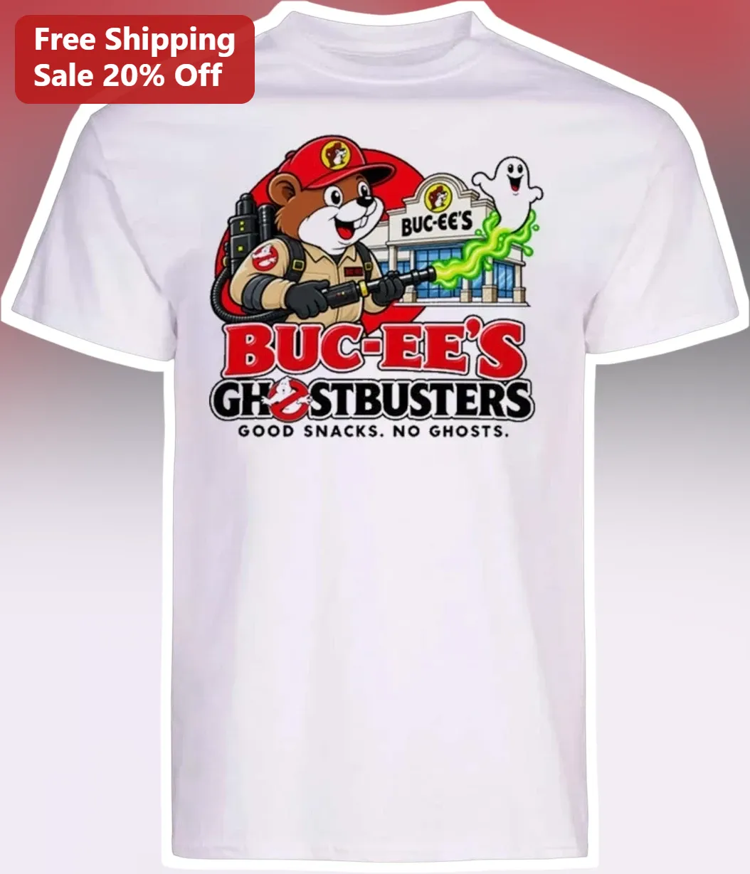 Buc-ee's Ghostbusters Good Snacks No Ghosts Graphic Tee