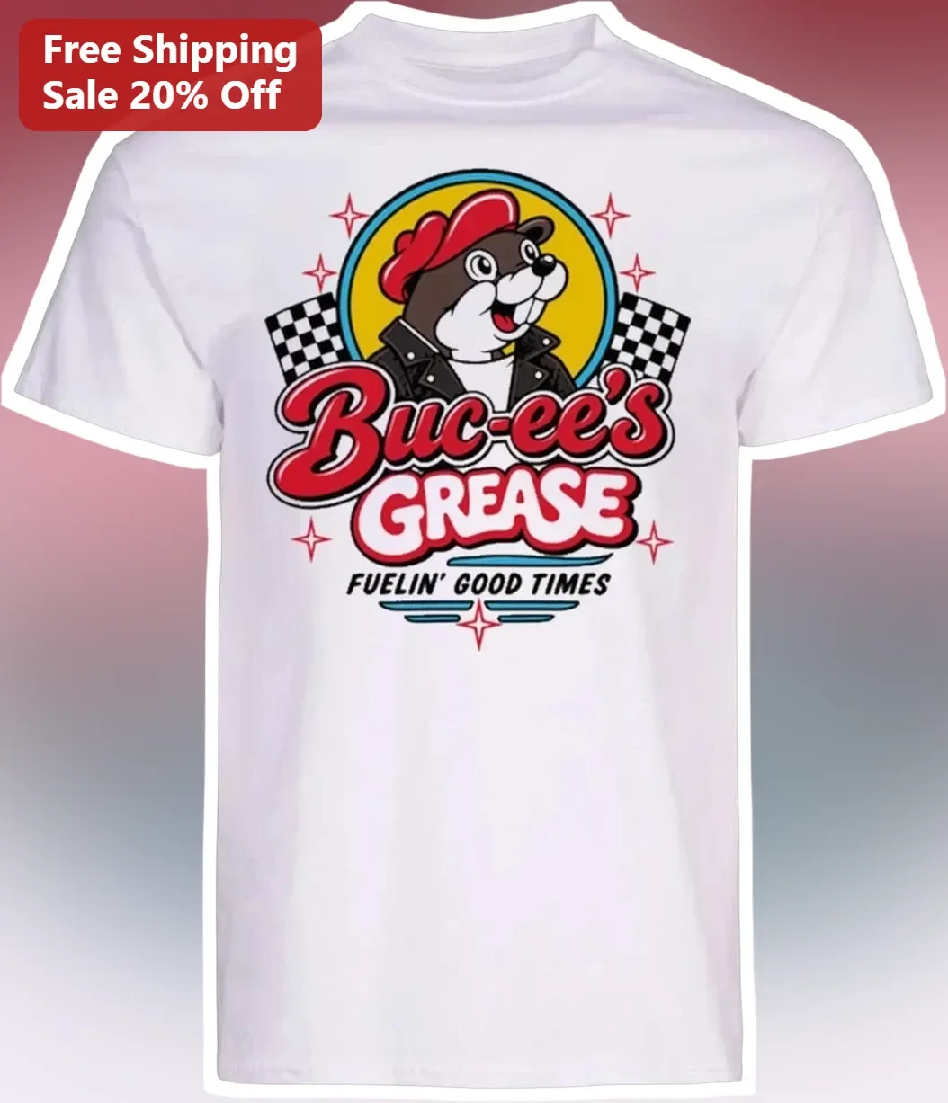 Buc-ee's Grease Fuelin' Good Times Graphic Tee Retro Road Trip Gift