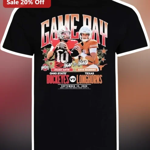 Buckeyes vs Longhorns Head to Head Game Day Tee College Football Rivalry Shirt