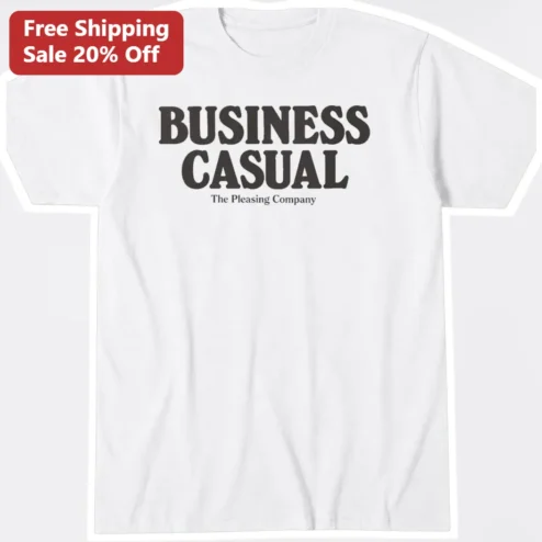 Business Casual Tee Minimalist Typography Shirt for Office Humor Gift