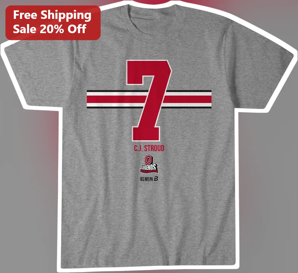 C.J. Stroud Legends Houston Texans Quarterback Graphic Tee NFL Fan Gift