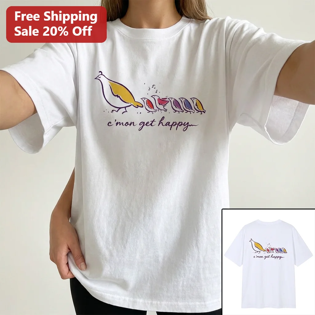 C'mon Get Happy Partridge Family Tee Vintage 70s Sitcom Birds Graphic T-Shirt