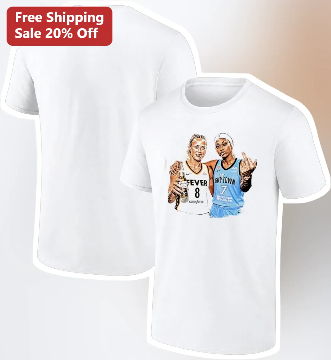 Caitlin Clark Angel Reese Watercolor Graphic Tee WNBA Basketball Fan Gift