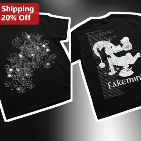 Cakemink Tee Indie Rock Band Merch Graphic T-Shirt