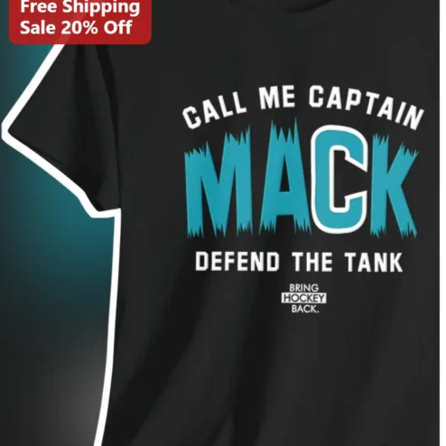 Call Me Captain Defend The Tank Hockey Goalie Tee Bring Hockey Back Funny Sports Gift