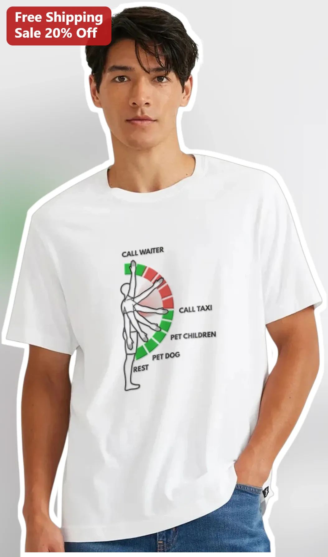 Call Waiter Call Taxi Pet Children Pet Dog Rest Graphic Tee Funny Multitasking Gift for Parents