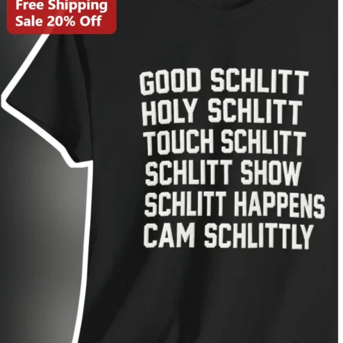 Cam Good Schlitt Holy Schlitt Tee Baseball Fan Pun Shirt