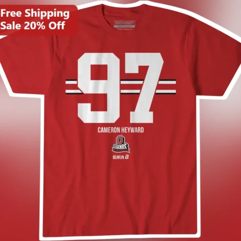 Cameron Heyward Legends Steelers Jersey Style Graphic Tee NFL Fan Apparel