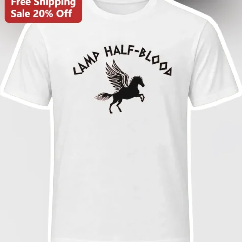 Camp Half-Blood Pegasus Graphic Tee Percy Jackson Gift for Fans