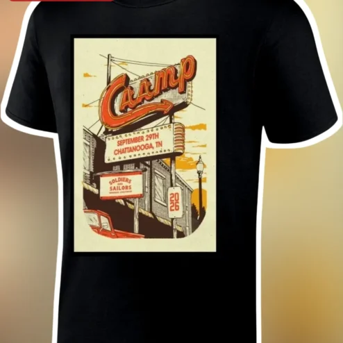 Camp Soldiers and Sailors Vintage Retro Tee for Veterans Reunion Attendees