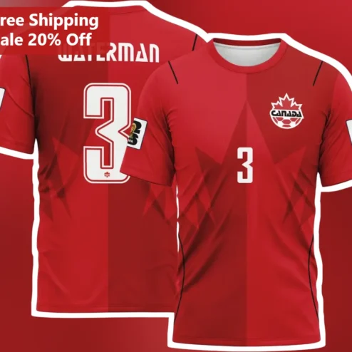 Canada Soccer World Cup Fan Gear Tee Team Canada Kit Gift for Women Men