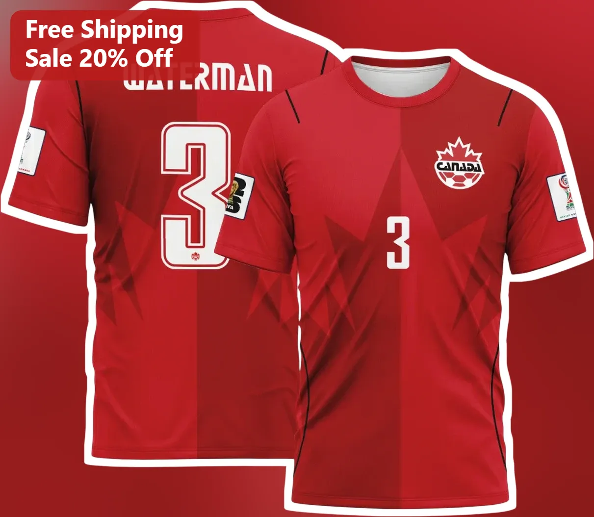 Canada Soccer World Cup Fan Gear Tee Team Canada Kit Gift for Women Men