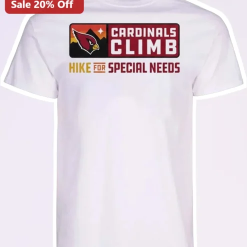 Cardinals Climb Hike For Special Needs Tee Arizona Cardinals Foundation Charity Event Shirt