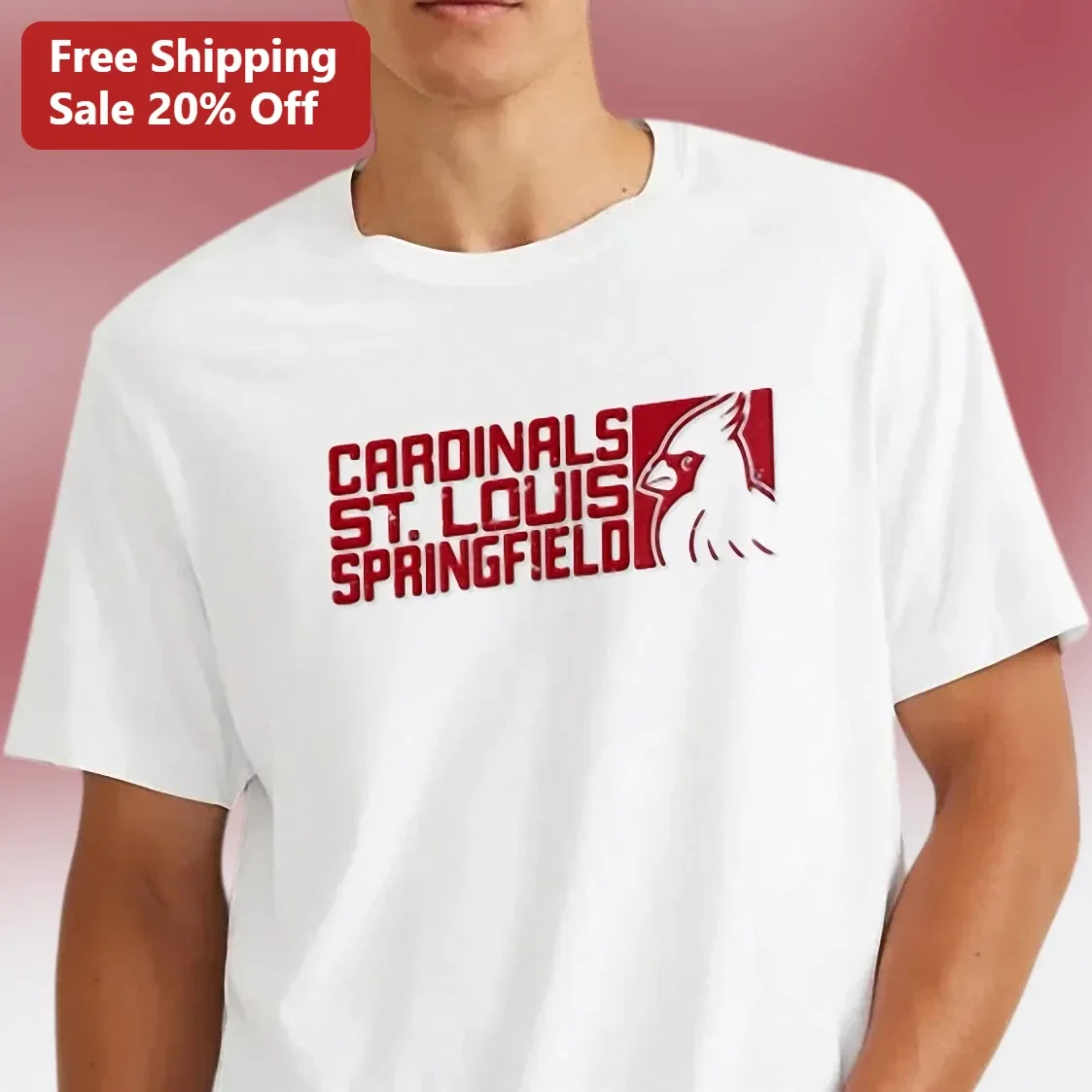 Cardinals St. Louis Springfield Vintage Baseball Tee